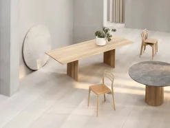 Cabin bord Ø130, grå marmor fra Vipp