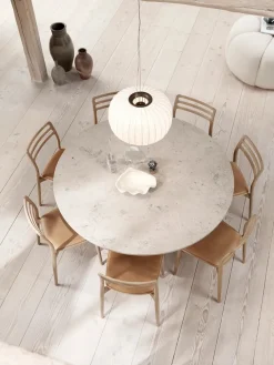 Cabin bord Ø150, grå marmor fra Vipp