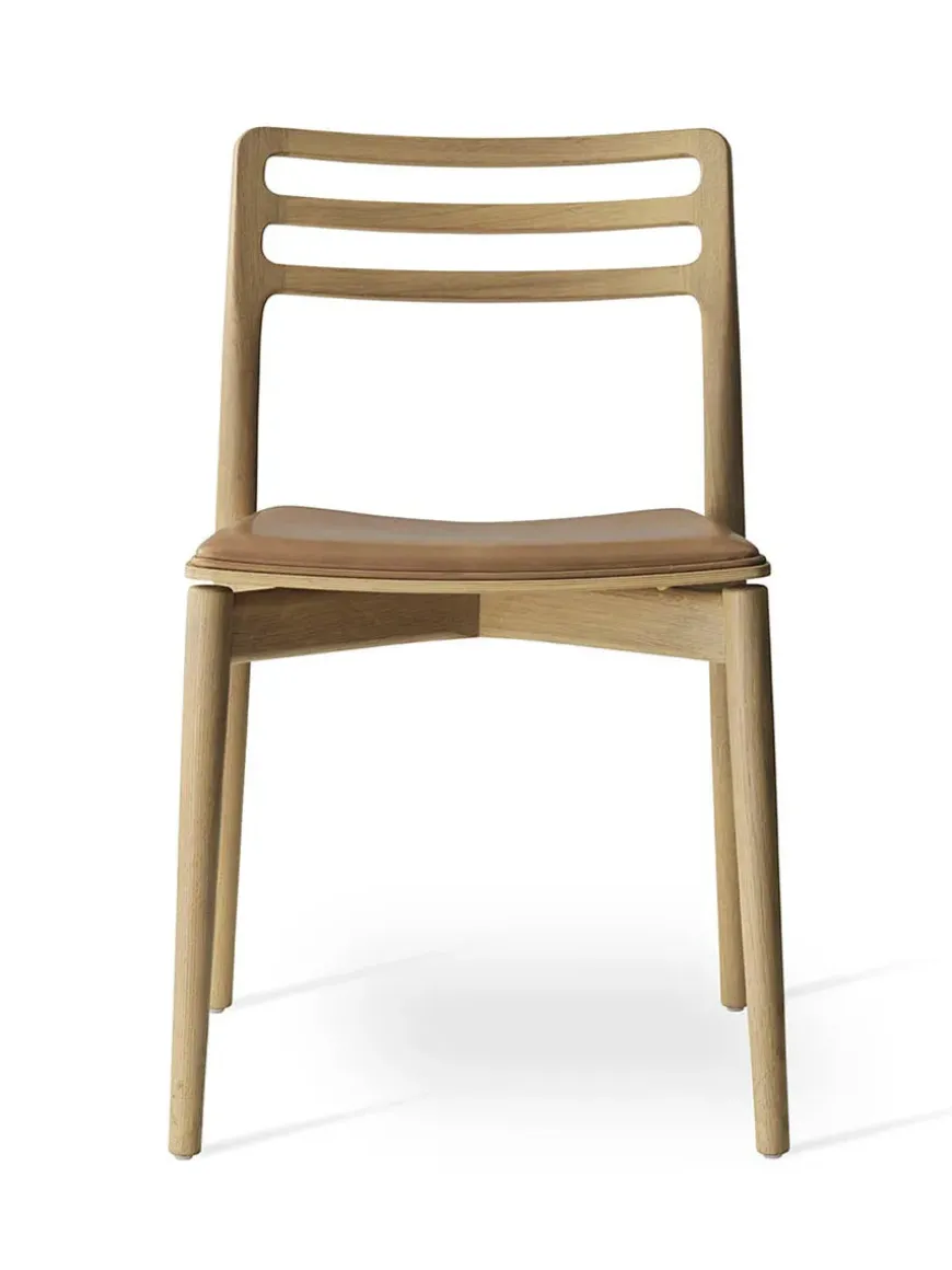 Cabin Stol med lædersæde fra Vipp