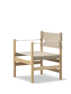 Canvas 21 stol, lys olieret eg af Børge Mogensen