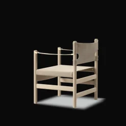 Canvas 21 stol, røget olieret eg af Børge Mogensen