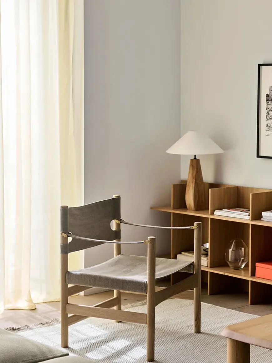 Canvas 21 stol, røget olieret eg af Børge Mogensen