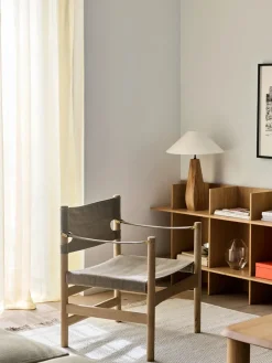 Canvas 21 stol, sortlakeret eg af Børge Mogensen