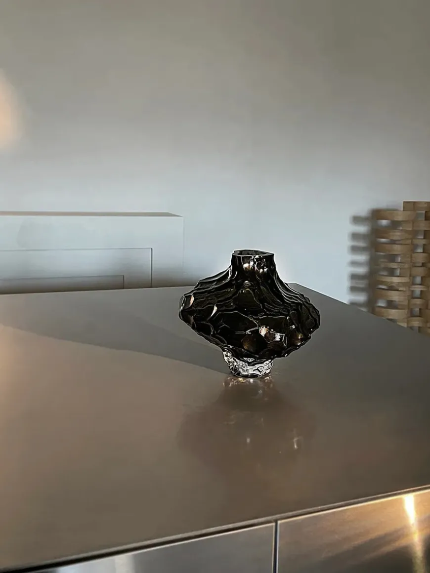 Canyon Vase Large, clear fra Hein studio