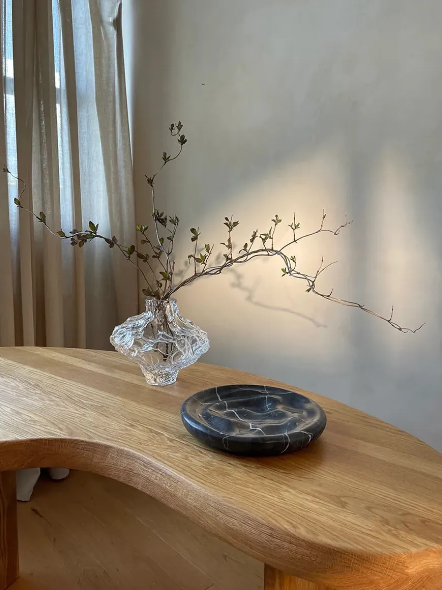 Canyon Vase Large, clear fra Hein studio