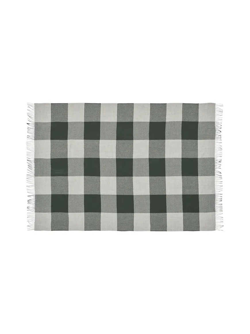 Caracas Plaid, black fra Silkeborg Uldspinderi