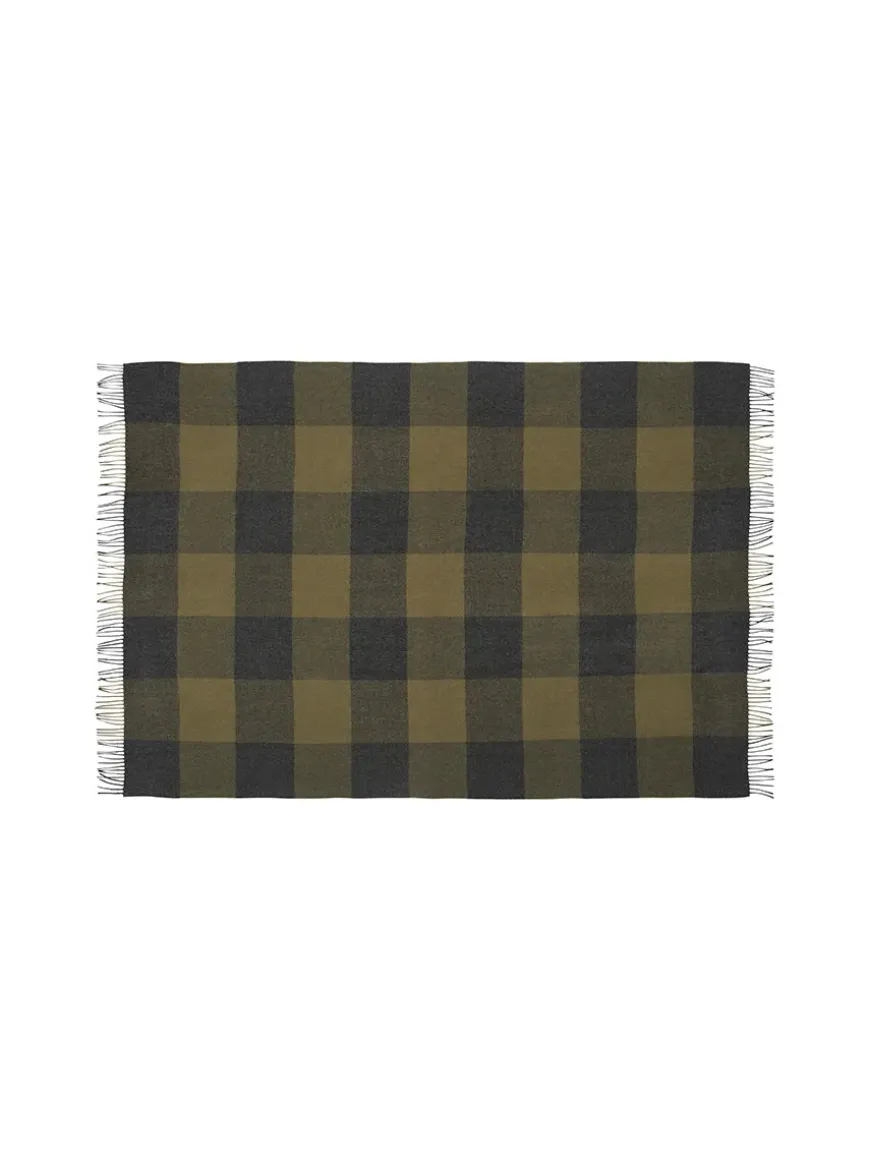 Caracas Plaid, black fra Silkeborg Uldspinderi