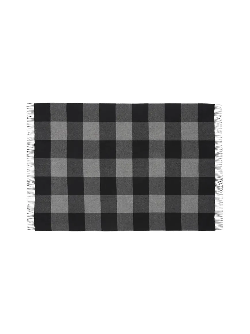 Caracas Plaid, black fra Silkeborg Uldspinderi