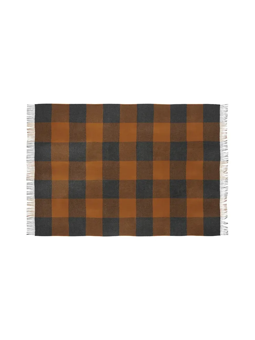 Caracas Plaid, black fra Silkeborg Uldspinderi