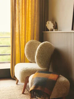 Caracas Plaid, rosewood fra Silkeborg Uldspinderi