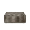 Catena Pouf L501 Check, sand/black fra Ferm Living
