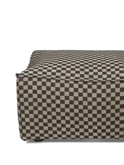 Catena Pouf L501 Check, sand/black fra Ferm Living
