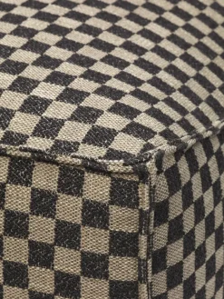 Catena Sofa Center L100 Check, sand/black fra Ferm Living