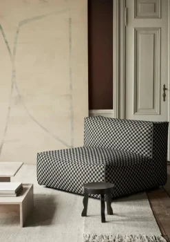 Catena Sofa Center S100 Check, sand/black fra Ferm Living