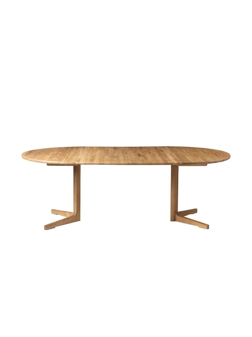 C69E Spisebord inkl. 2 tillægsplader fra FDB Møbler