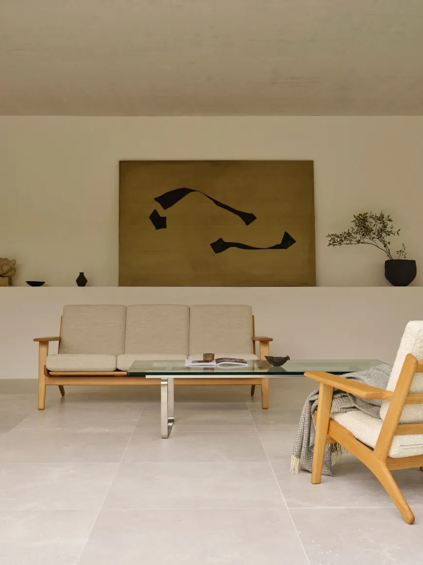 CH293 3 pers. sofa, eg olie af Hans J. Wegner