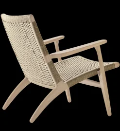 CH25 Loungestol, eg hvidolie af Hans J. Wegner