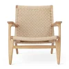 CH25 Loungestol, eg olie af Hans J. Wegner