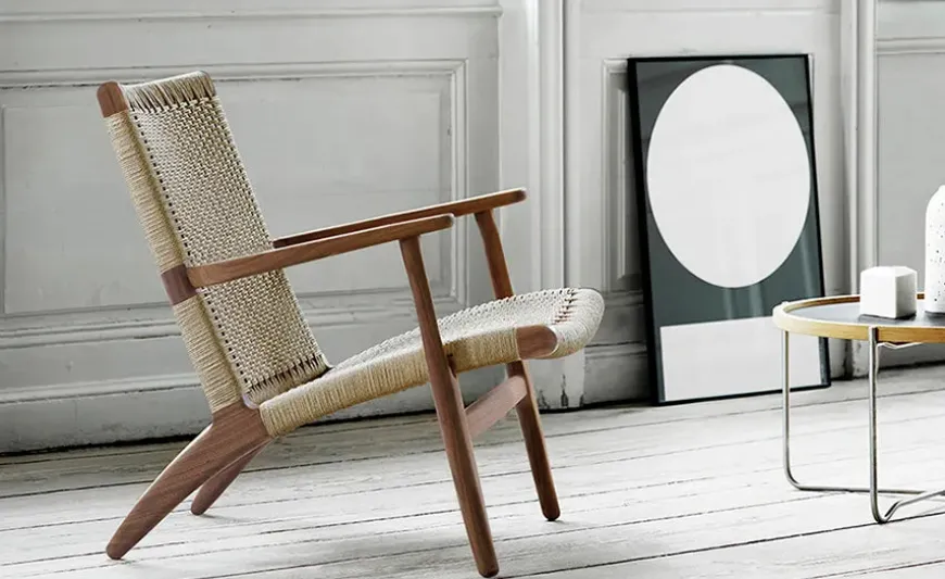 CH25 Loungestol, eg olie af Hans J. Wegner