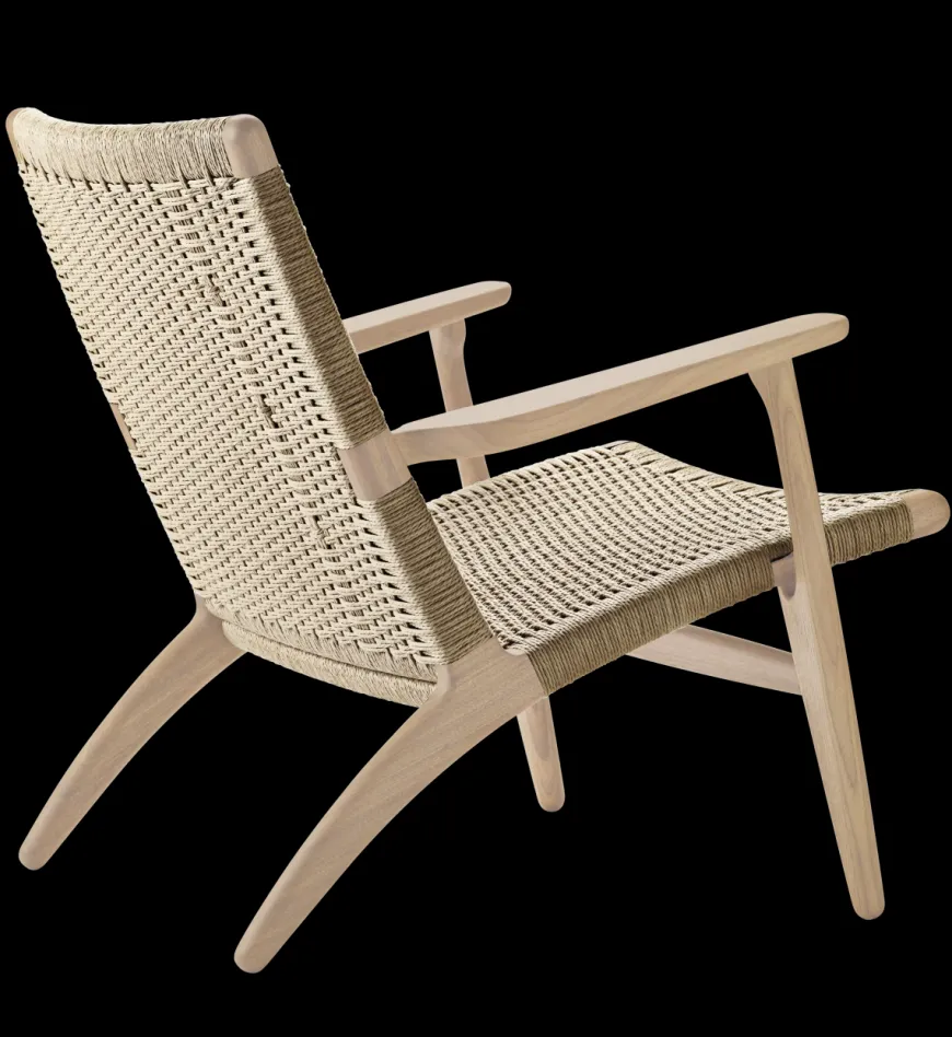 CH25 Loungestol, eg olie af Hans J. Wegner