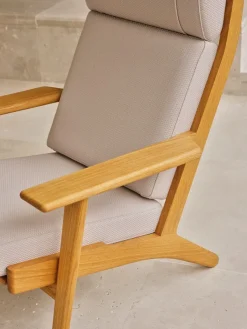 CH291 loungestol, eg olie af Hans J. Wegner