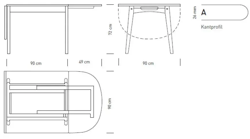 CH002 Spisebord fra Carl Hansen & Søn