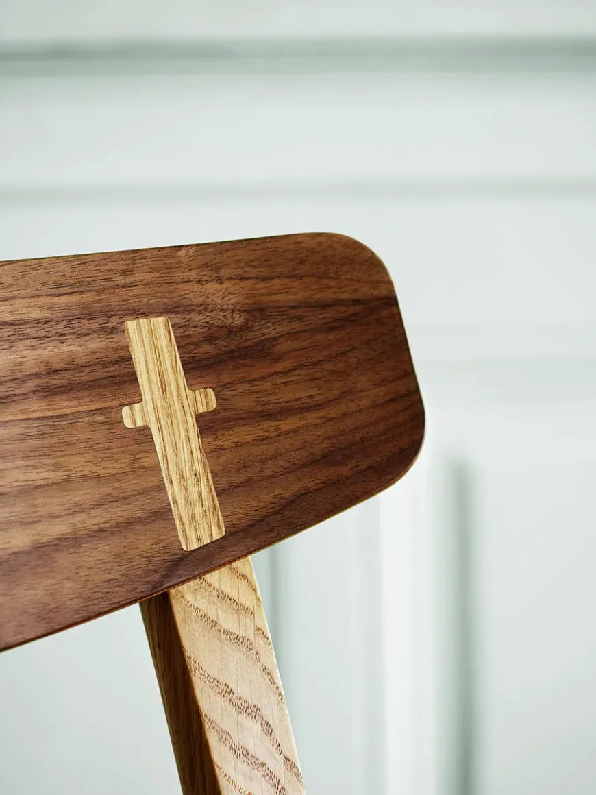 CH23 Spisestol, sort eg med sort flet af Hans J. Wegner