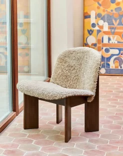 Chisel Lounge Chair m/polstring fra Hay