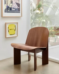 Chisel Lounge Chair m/polstring fra Hay