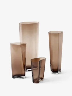 Collect Glass Vases, Smoked fra &Tradition
