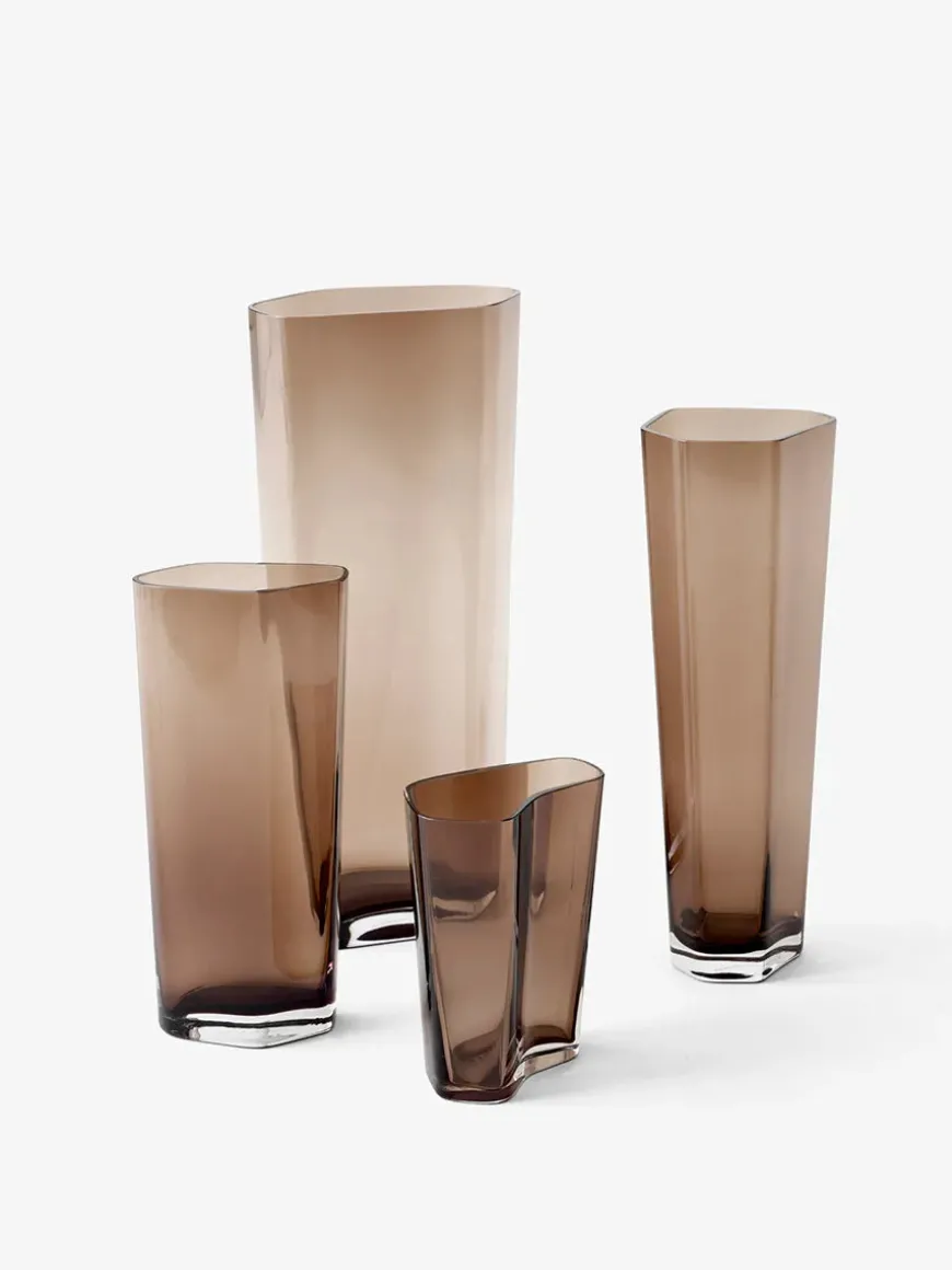 Collect Glass Vases, Smoked fra &Tradition