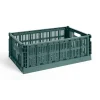 Colour Crate Large, Dark green fra Hay