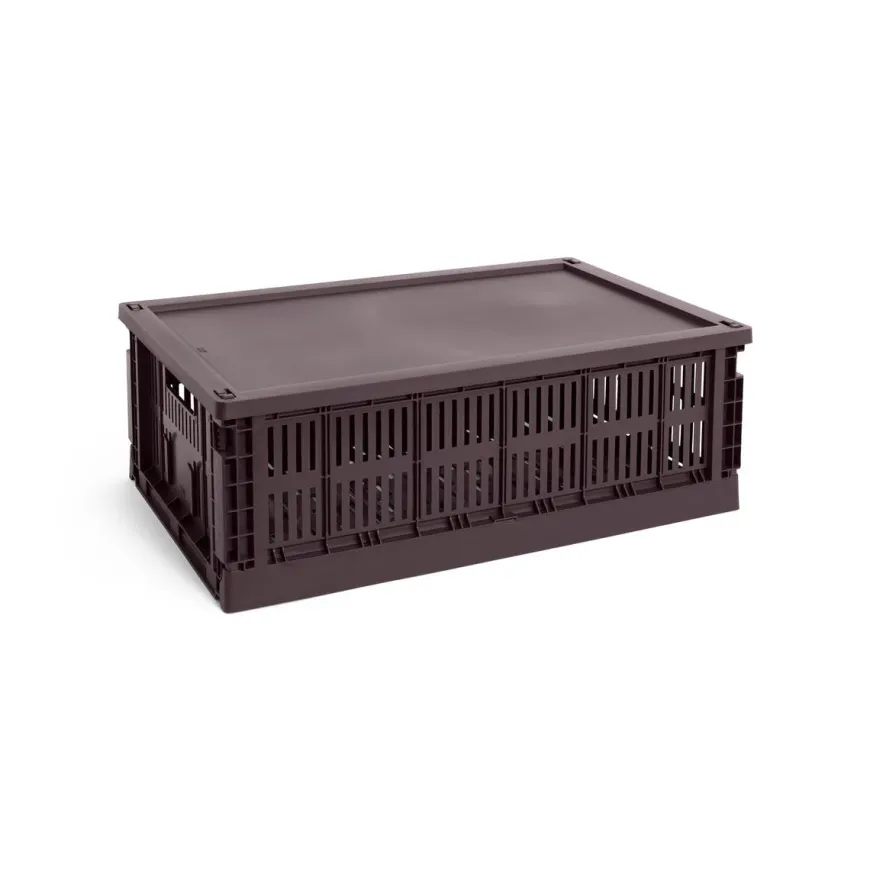 Colour crate låg, Medium Square/Cube fra Hay