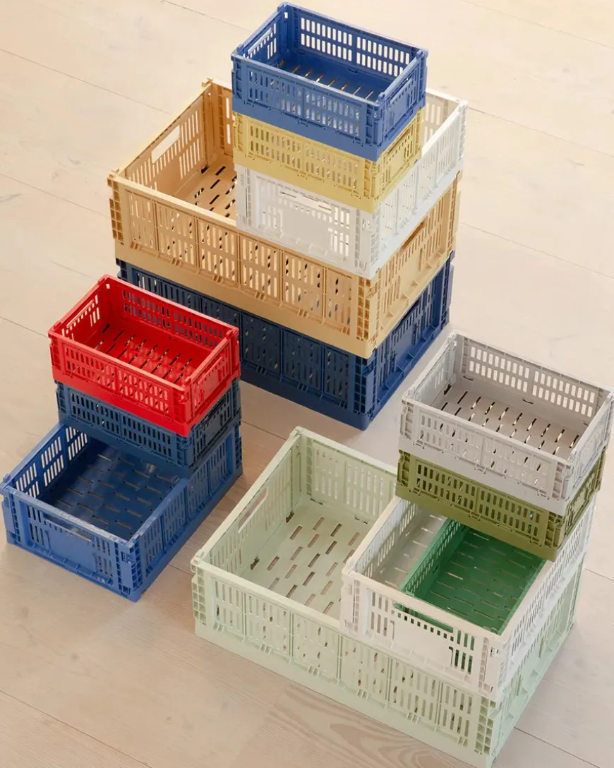 Colour crate M, off white fra Hay