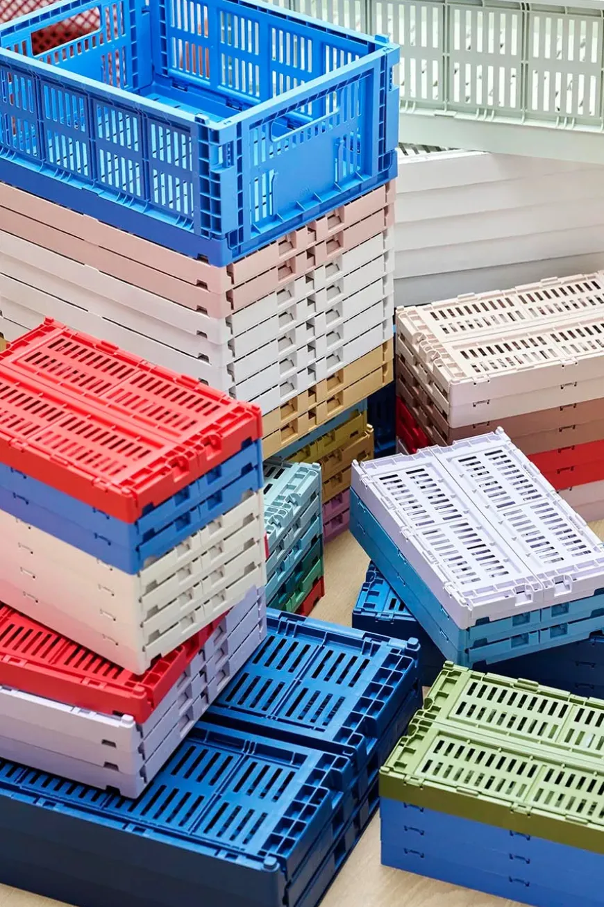 Colour Crate Medium, Dusty blue fra Hay