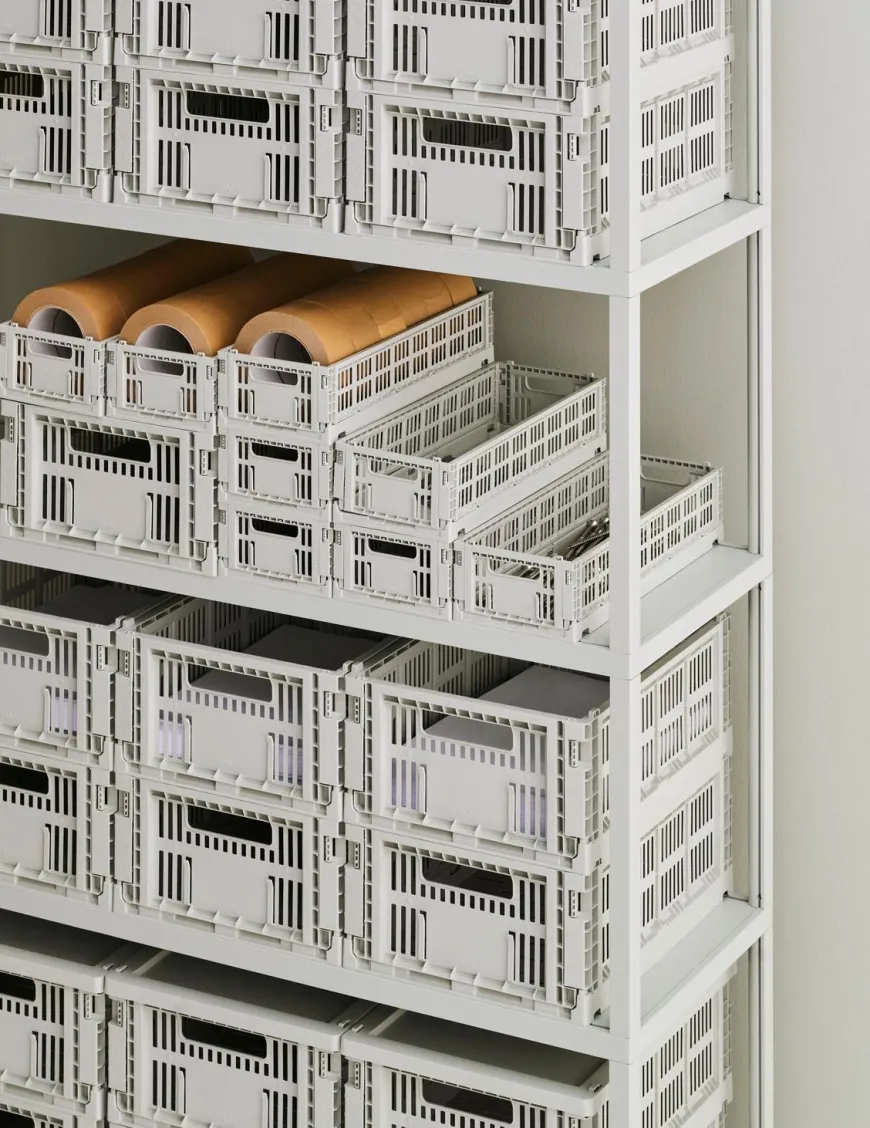 Colour Crate Mini Oblong, Off white fra Hay