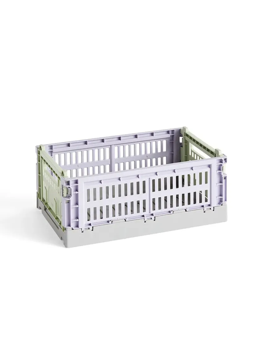 Colour crate S, light grey fra Hay
