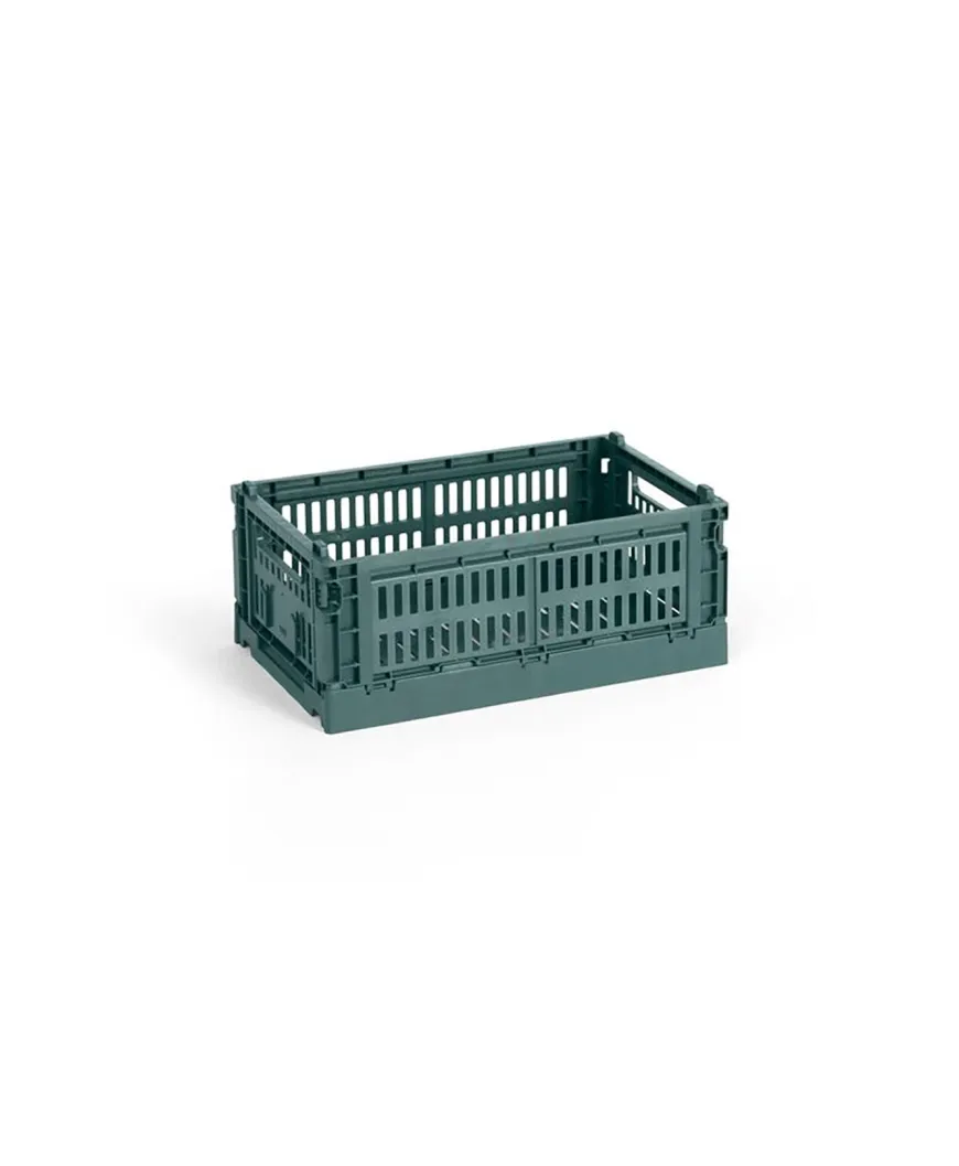 Colour Crate Small, Dark green fra Hay
