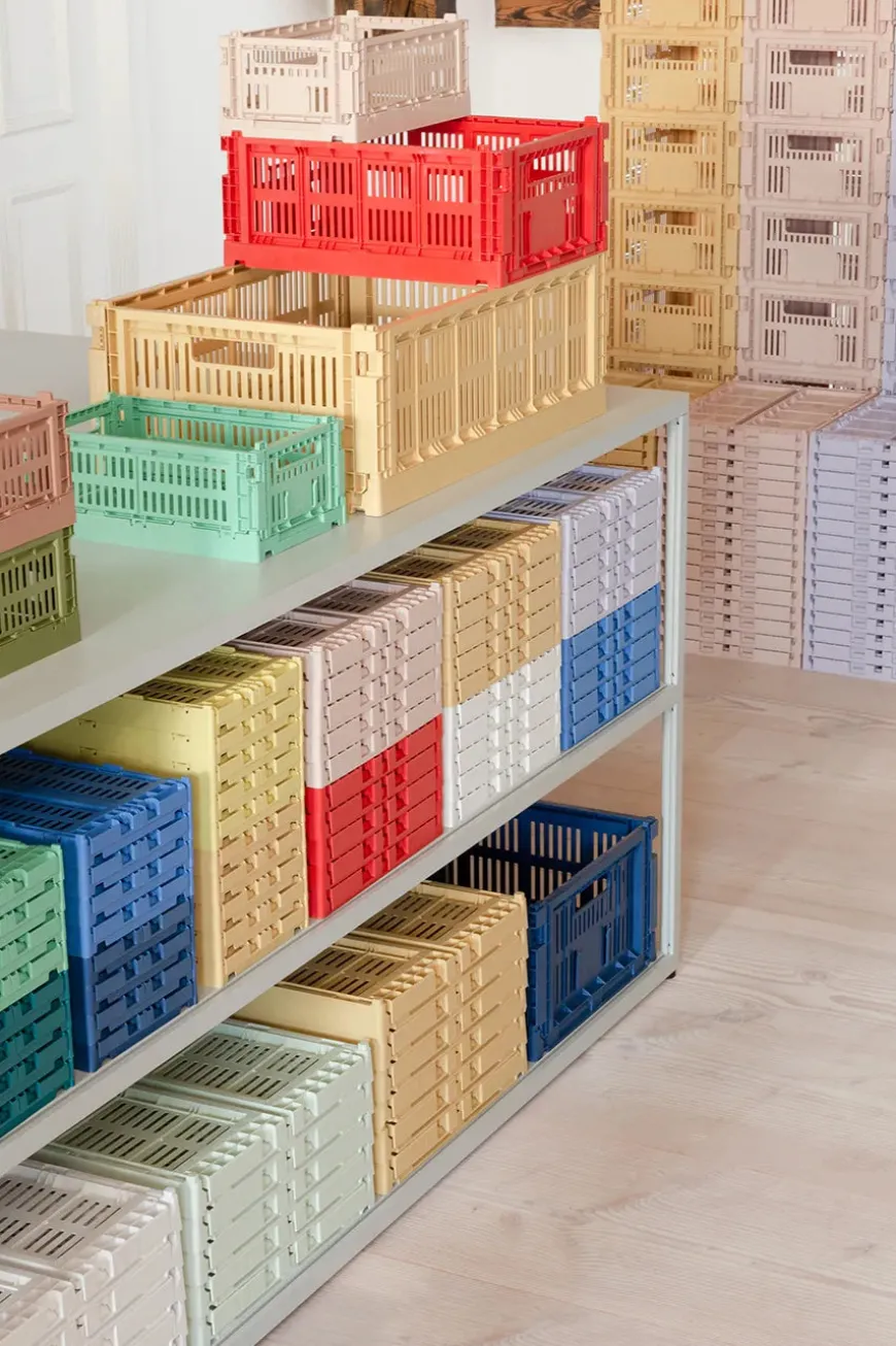 Colour Crate Small, Dark green fra Hay