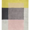 Colour tæppe, grå/rose/gul fra Hay
