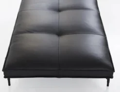 Daybed, sort læder fra HANDVÄRK
