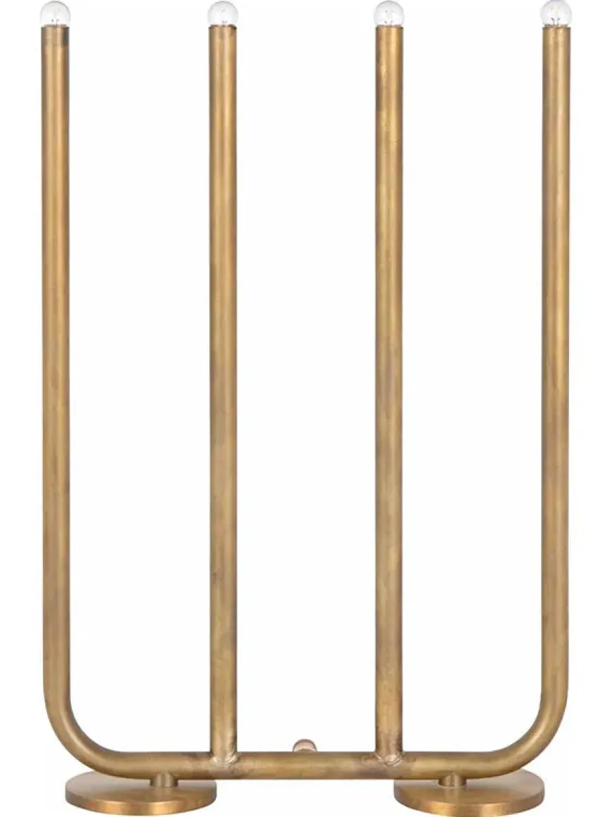 December bordlampe, lille/rå messing fra Konsthantverk