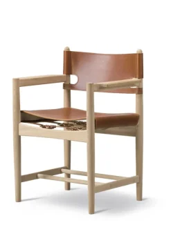 Den Spanske Spisebordsstol med armlæn af Børge Mogensen