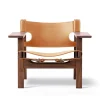 Den Spanske Stol i cognac læder, valnød olie af Børge Mogensen