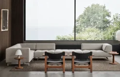 Den Spanske Stol i mørkebrun læder, eg sæbe af Børge Mogensen