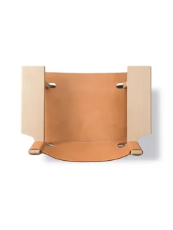 Den Spanske Stol i mørkebrun læder, Røget eg olie af Børge Mogensen