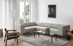 Den Spanske Stol i sort læder, eg sort lak af Børge Mogensen