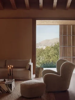 Den Trætte Mand inkl. Skammel, moonlight fra Audo Copenhagen