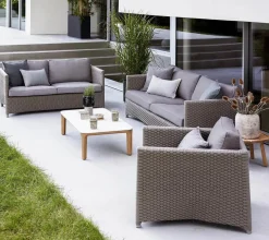 Diamond 3 pers Sofa inkl. hynde fra Cane-line