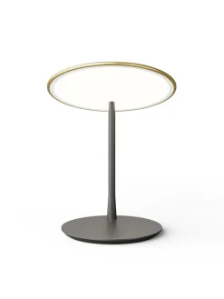 Disc table light, brushed brass fra Nine